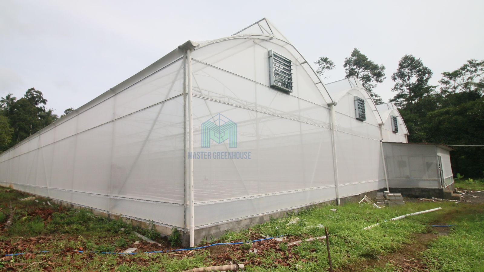 Greenhouse 24×48 m untuk budidaya melon di Tabanan Bali