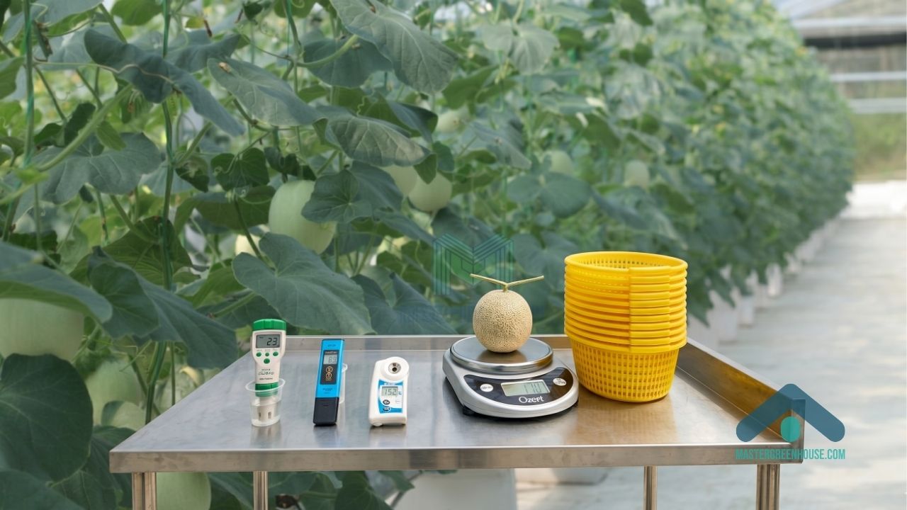 Daftar alat ukur dan inventaris untuk greenhouse melon hidroponik komersial
